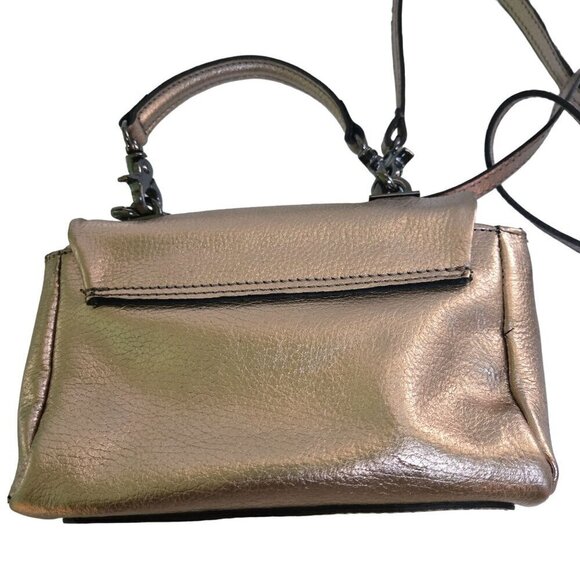 Vittoria Napoli NWOT Geri Platino Cinzano Leather Mini Convertible Mini Bag - Picture 5 of 10